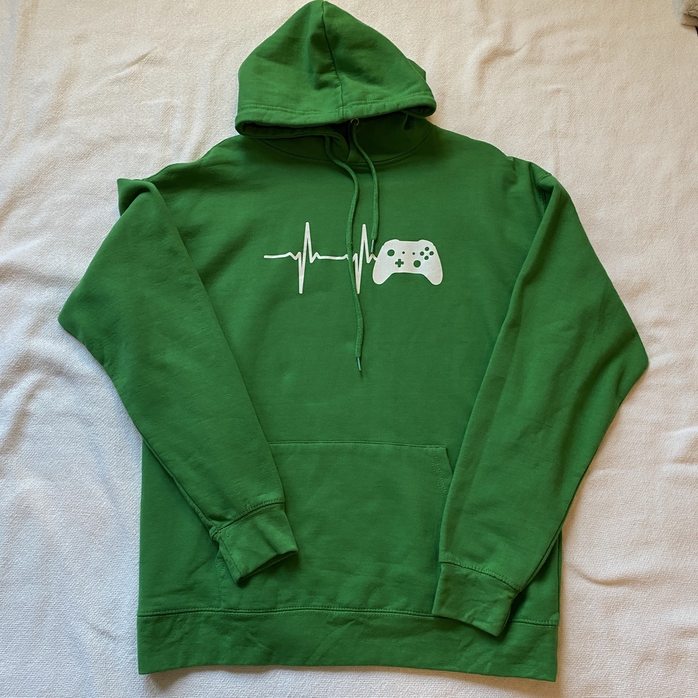 Green Hoodie with joystick for gamer - Picture 6 of 8
